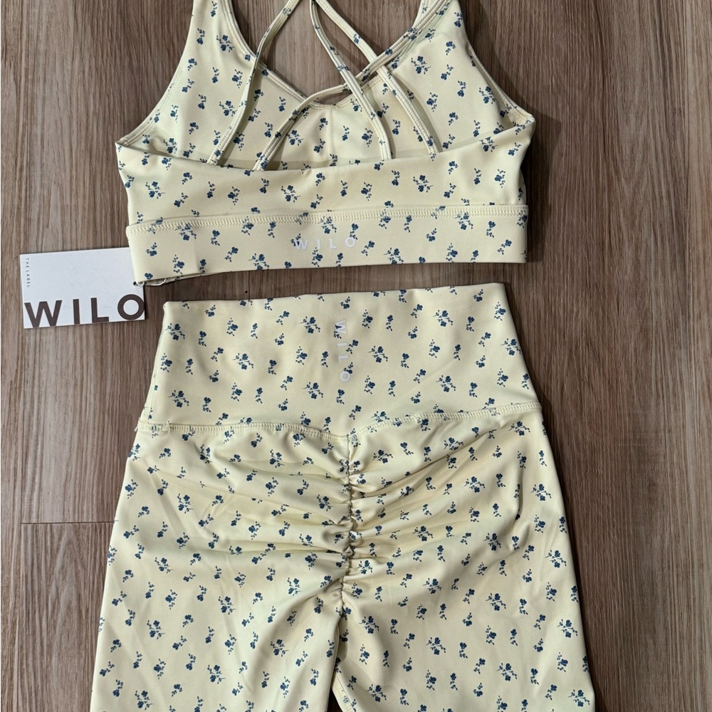 WILO Crossback Bra Scrunch Short Set, Size Small. NWT! - Picture 2 of 5